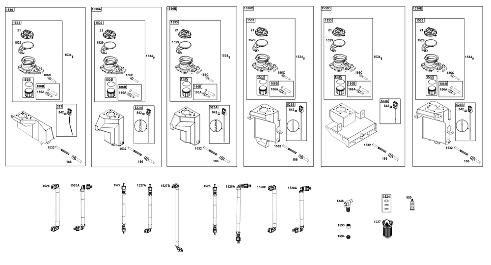 Oil Guard Group Diagram and Parts List for 400000 - 699999 Briggs and Stratton Engine